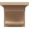 Ekena Millwork 5"W x 5"D x 5"H Wide Alma Rough Cedar Woodgrain TimberThane Corbel, Primed Tan CORUR05X05X05ALMRCPR - alternate 4